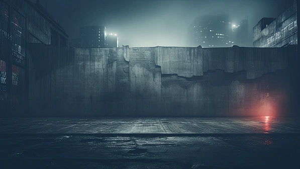 Cyberpunk concrete walls pattern
