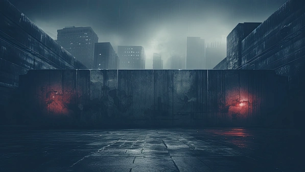 Cyberpunk concrete walls pattern