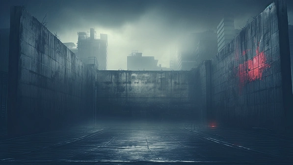 Cyberpunk concrete walls pattern