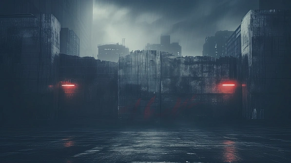 Cyberpunk concrete walls pattern