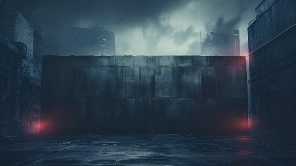 Cyberpunk concrete walls pattern