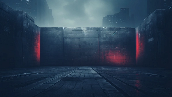 Cyberpunk concrete walls pattern