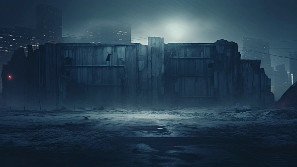 Cyberpunk concrete walls pattern