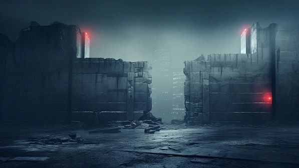 Cyberpunk concrete walls pattern