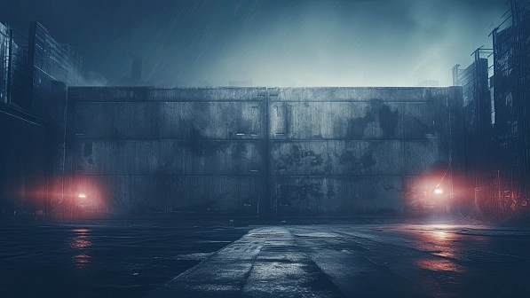 Cyberpunk concrete walls pattern