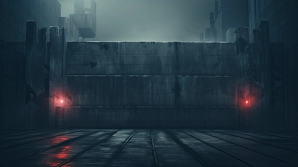 Cyberpunk concrete walls pattern