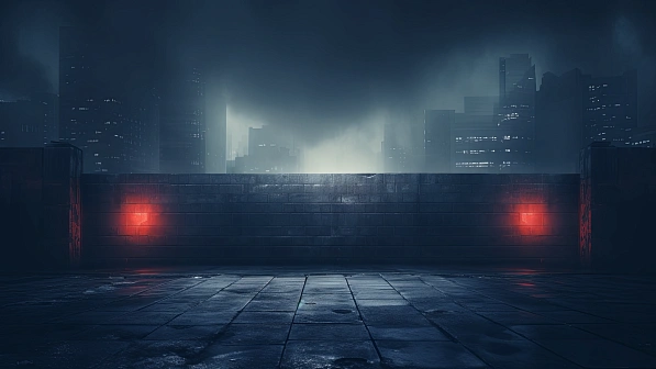 Cyberpunk concrete walls pattern