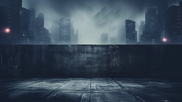 Cyberpunk concrete walls pattern
