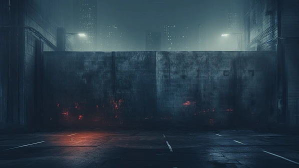 Cyberpunk concrete walls pattern