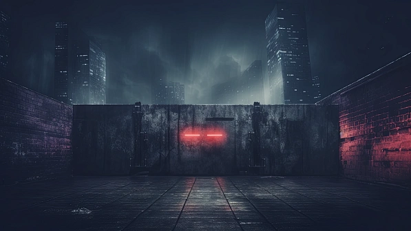 Cyberpunk concrete walls pattern