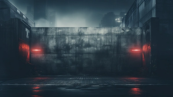 Cyberpunk concrete walls pattern