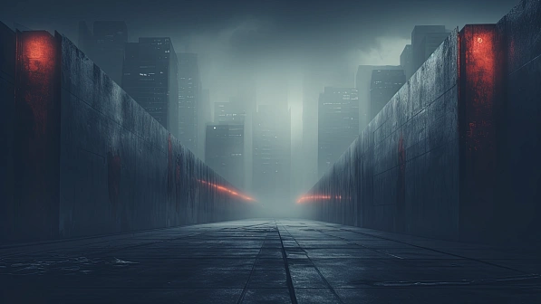 Cyberpunk concrete walls pattern