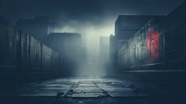 Cyberpunk concrete walls pattern