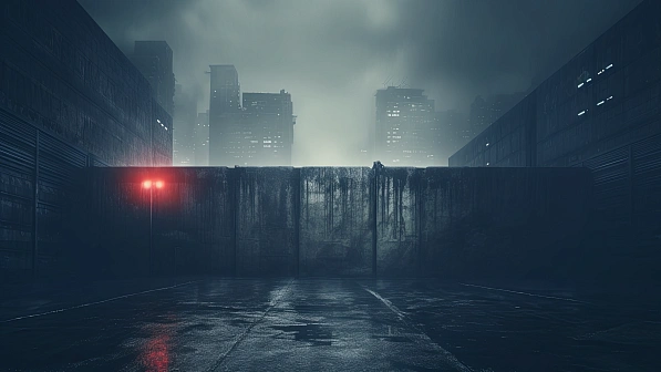 Cyberpunk concrete walls pattern