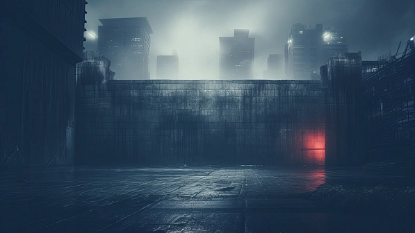 Cyberpunk concrete walls pattern