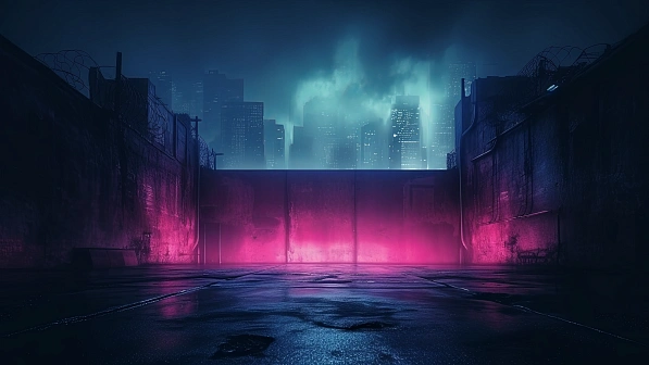 Neon walls pattern