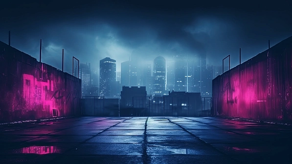 Neon walls pattern