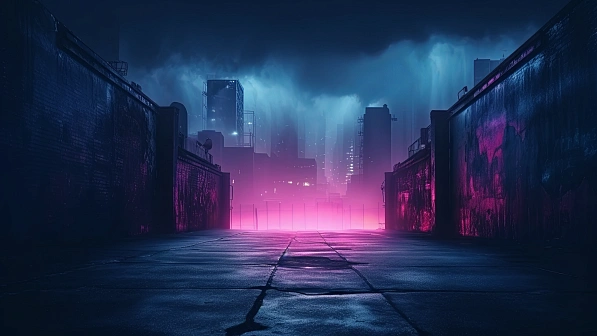 Neon walls pattern