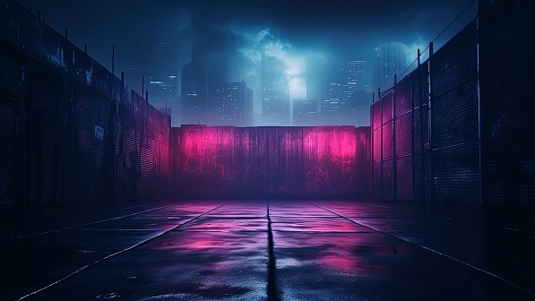 Neon walls pattern