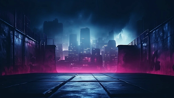 Neon walls pattern