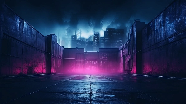 Neon walls pattern