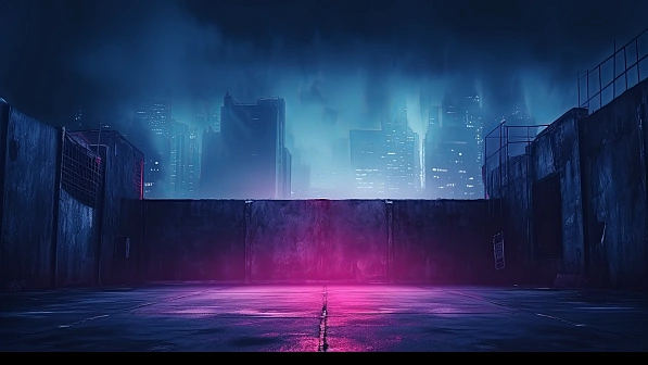 Neon walls pattern