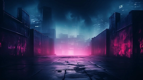 Neon walls pattern
