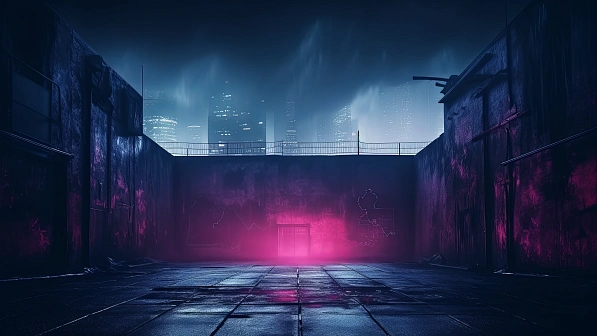 Neon walls pattern