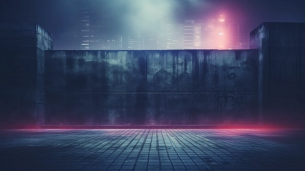 Neon walls pattern