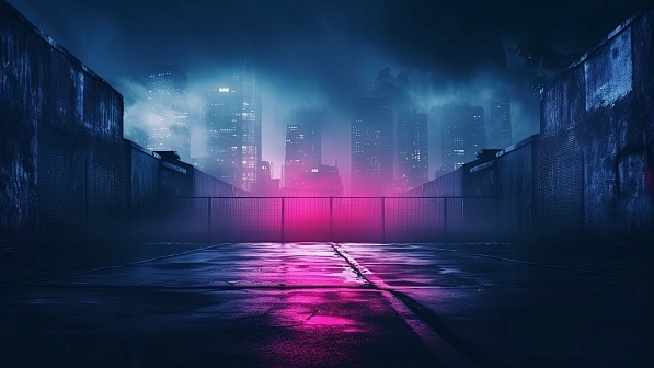 Neon walls pattern