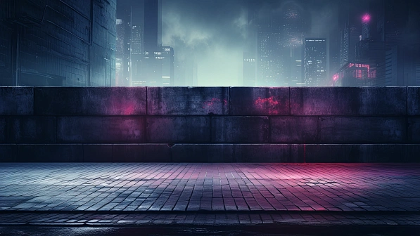 Neon walls pattern