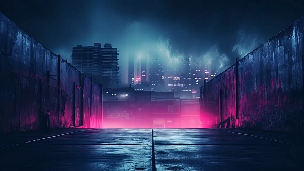 Neon walls pattern