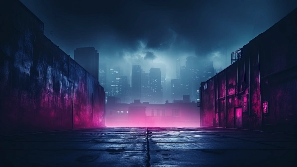 Neon walls pattern