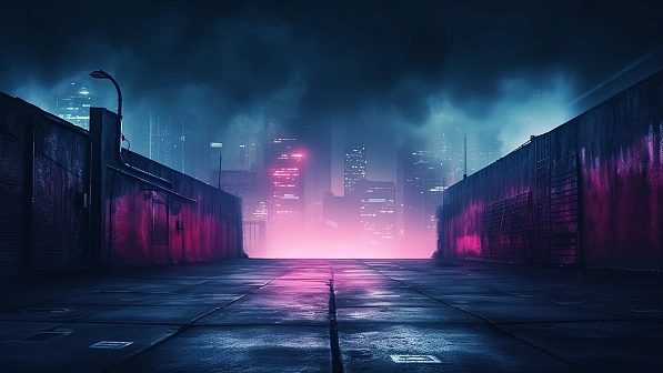 Neon walls pattern