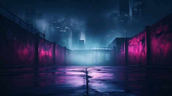 Neon walls pattern