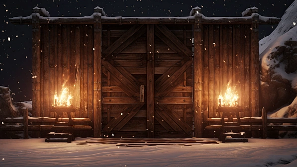 RPG wooden walls and gates pattern