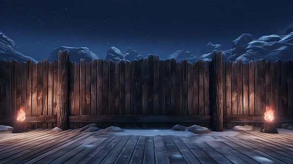 RPG wooden walls and gates pattern