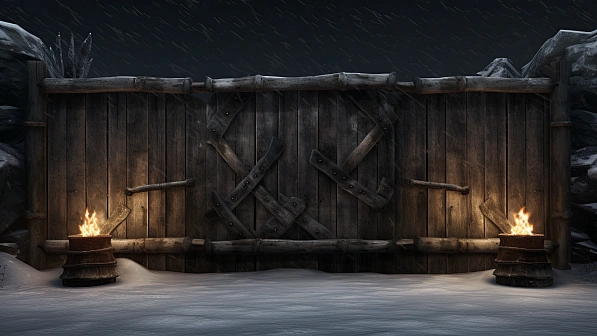 RPG wooden walls and gates pattern
