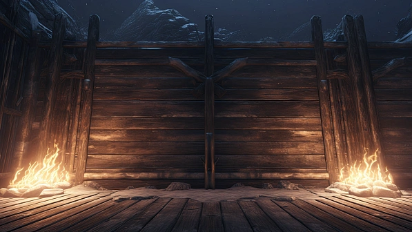RPG wooden walls and gates pattern