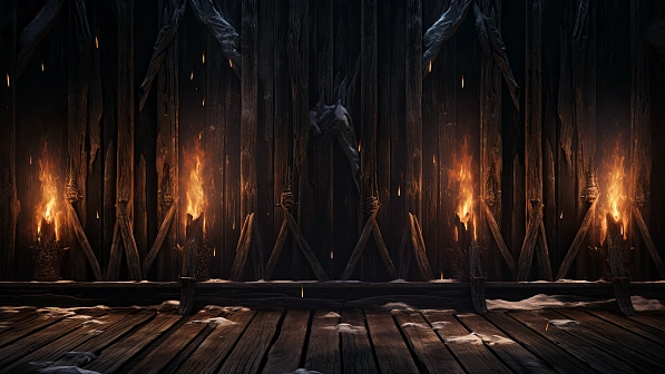 RPG wooden walls and gates pattern