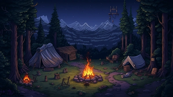 RPG style forest camp fire pattern