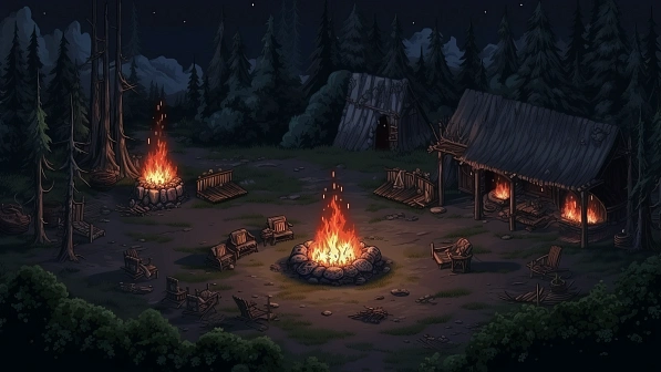 RPG style forest camp fire pattern