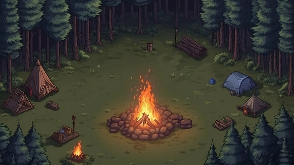 RPG style forest camp fire pattern
