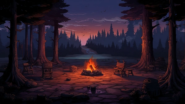 RPG style forest camp fire pattern