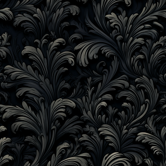 Stunning Black Floral Designs pattern