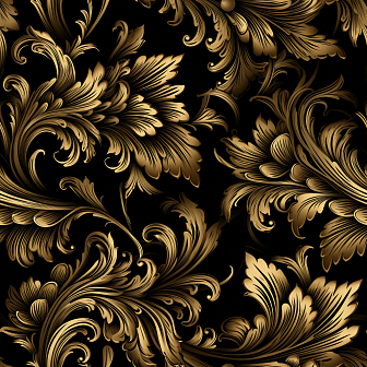 Stunning Black Floral Designs pattern