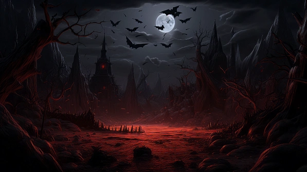 Vampire style landscapes pattern