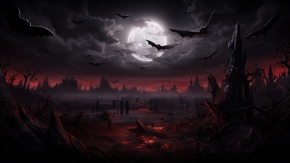 Vampire style landscapes pattern