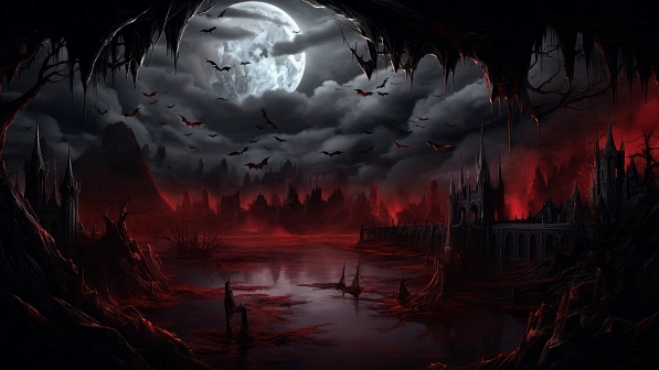 Vampire style landscapes pattern