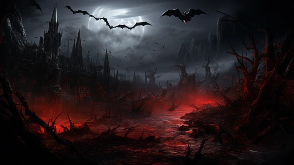 Vampire style landscapes pattern
